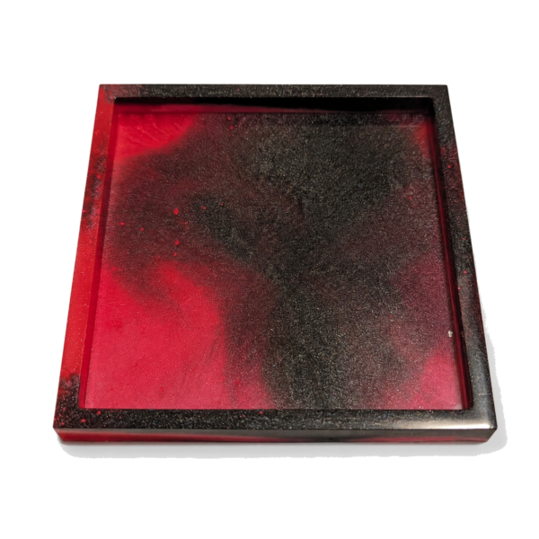 Crimson Eclipse Square Coaster