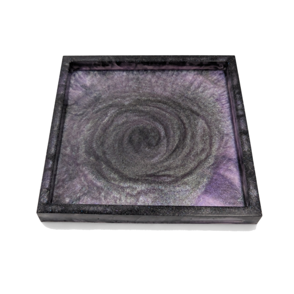 Silver Amethyst Square Coaster